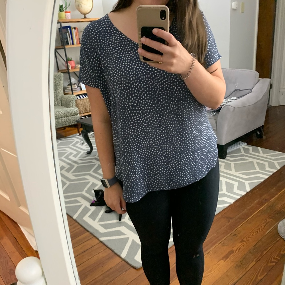 Loft Mixed Media Top